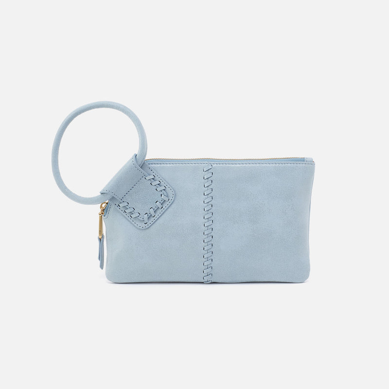 Sable Wristlet Buffed Leather Sky