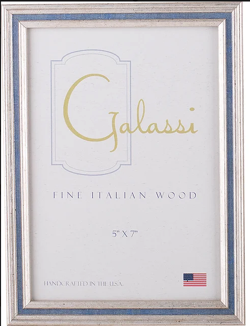 Silver with Blue Channel Frame