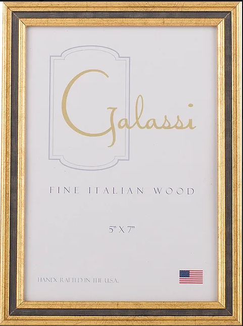 Gold with Black Channel Frame