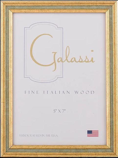 Gold with Green Channel Frame