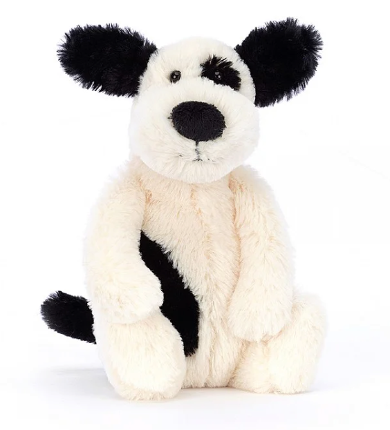 Bashful Black & Cream Puppy