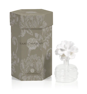 Grand White Hibiscus Porcelain Diffuser