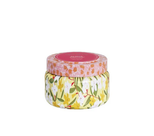 Aloha Orchid Pattern Play 8.5oz Tin