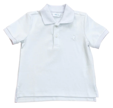 White Short Sleeve Polo