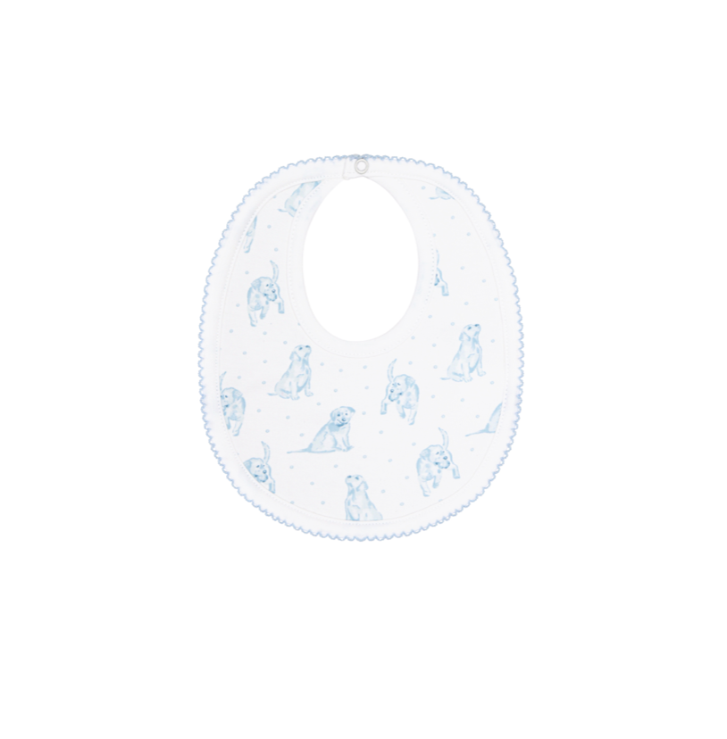 Blue Puppy Bib