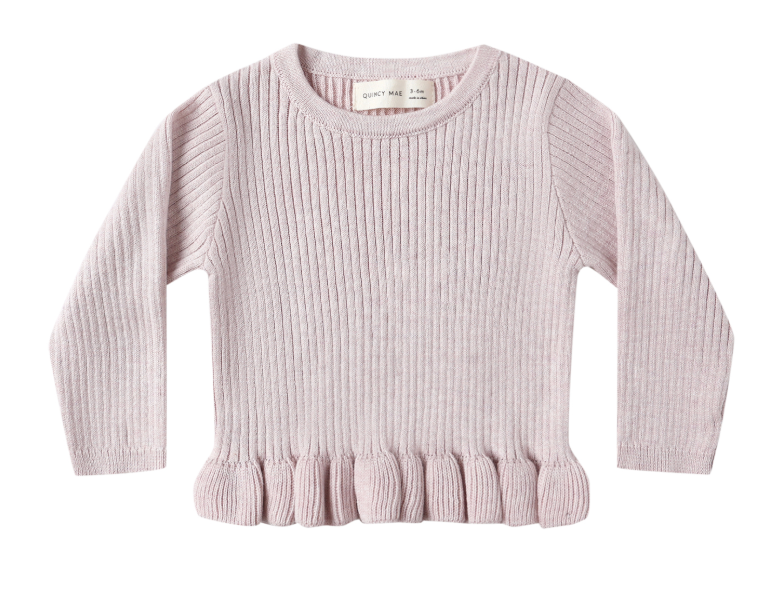Rib Knit Lilac Top