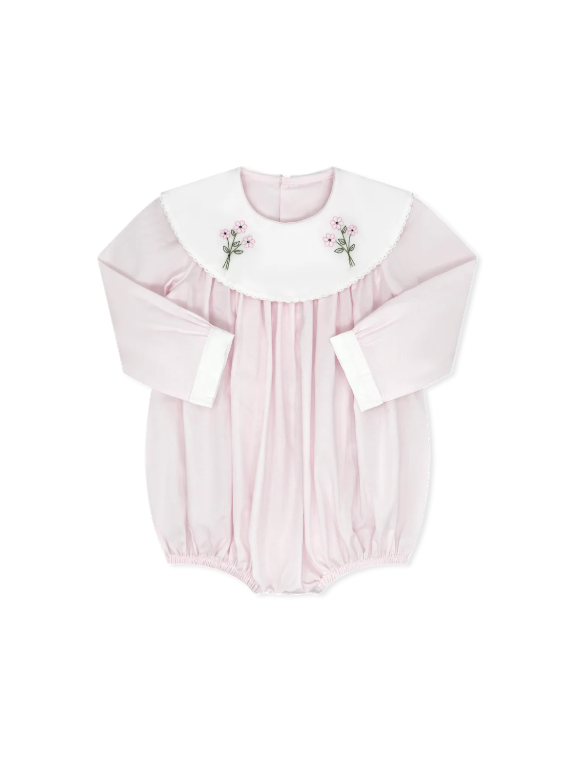 Sandra Long Sleeve Bubble - Pink Batiste