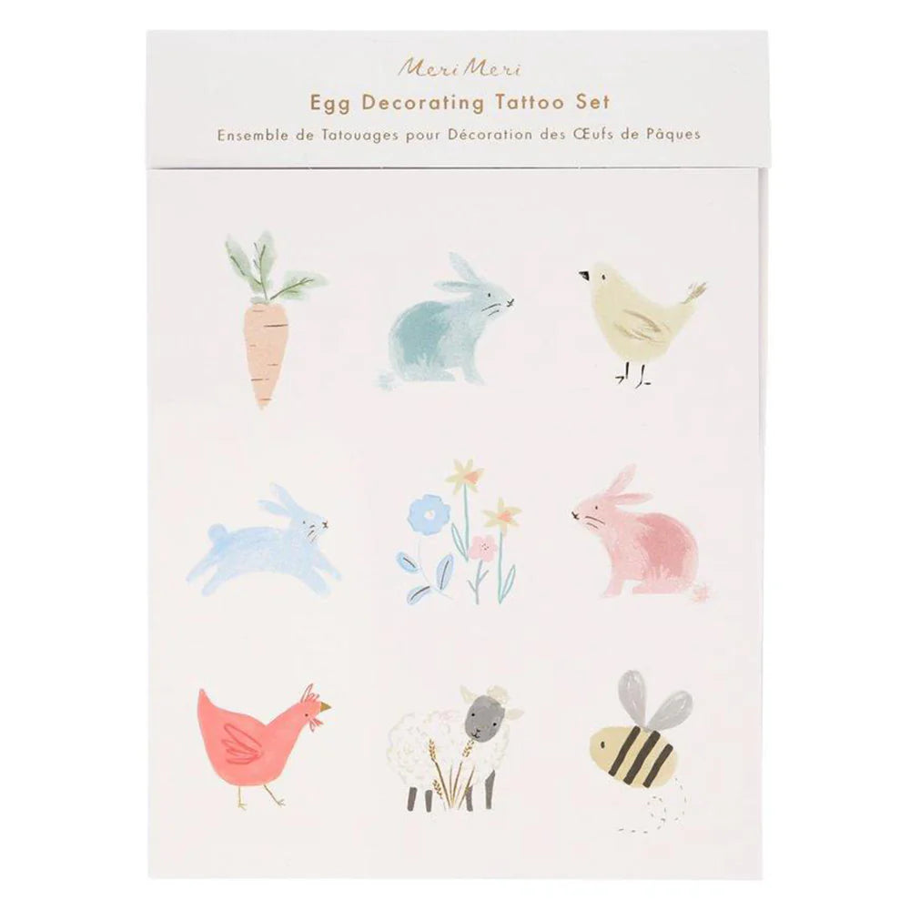 Spring Easter Egg Decorating Tattoo Kit