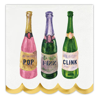 Scalloped Cocktail Napkin - Pop Fizz Clink