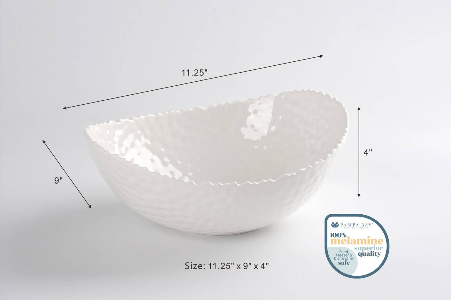Waves Large Oval Bowl