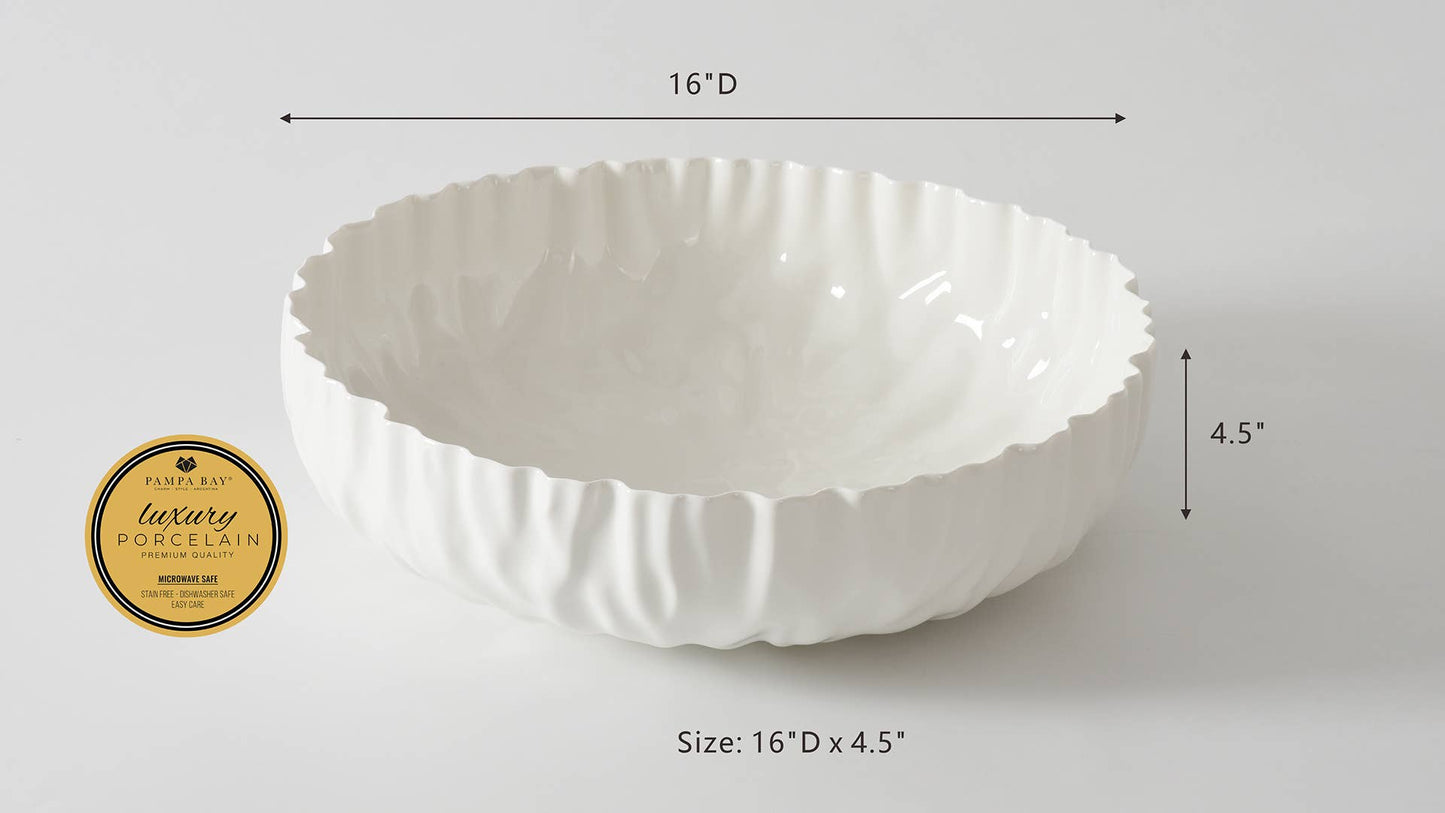 Mascali Bianca Extra Large Shallow Bowl