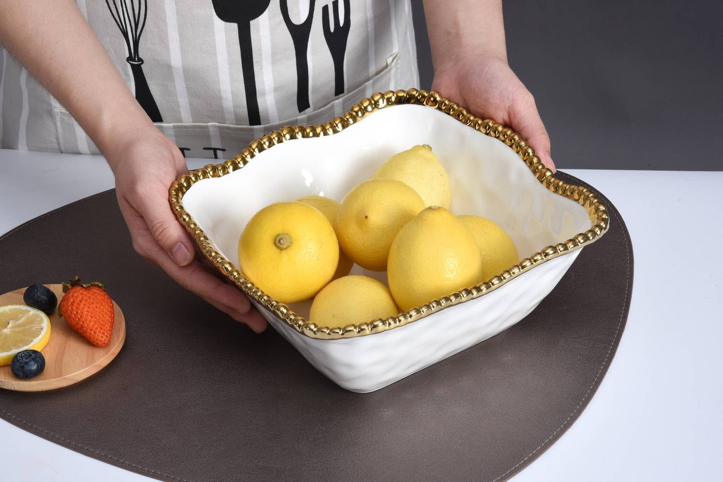 Salerno Medium Square Salad Bowl