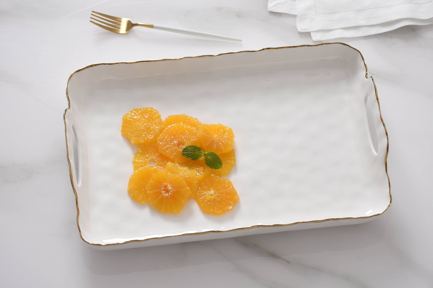 Portofino Rectangular Tray with Handles