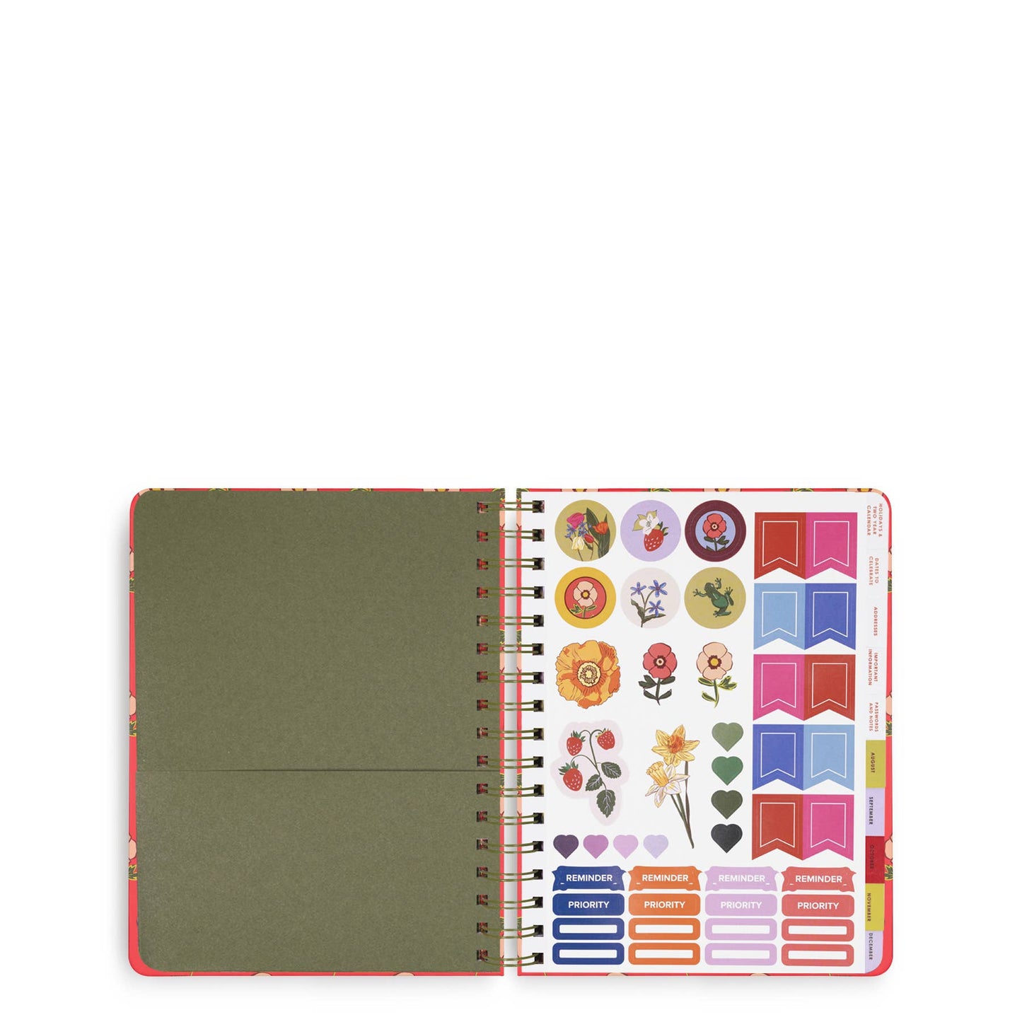 Vera Bradley by Lifeguard Press - 17 Month Large Planner, Tiny Poppies