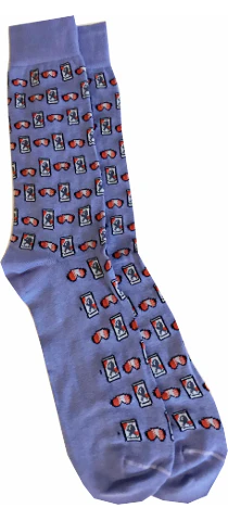 Beer Goggles Socks (Periwinkle)