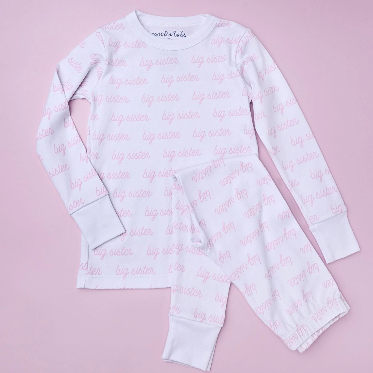 Big Sister Printed Long Sleeve Pajamas