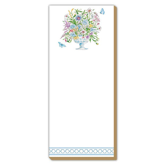 Blue Floral Arrangement Luxe Skinny Pad