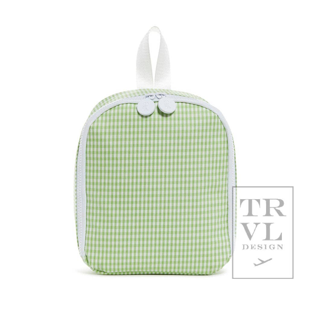 Bring It Lunch Bag - Gingham Leaf2