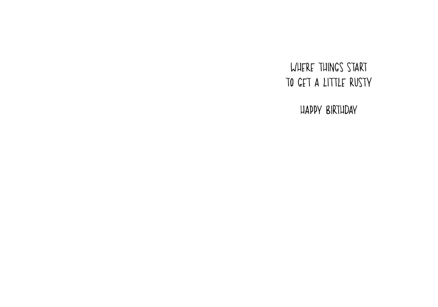 A little Rusty Birthday Card