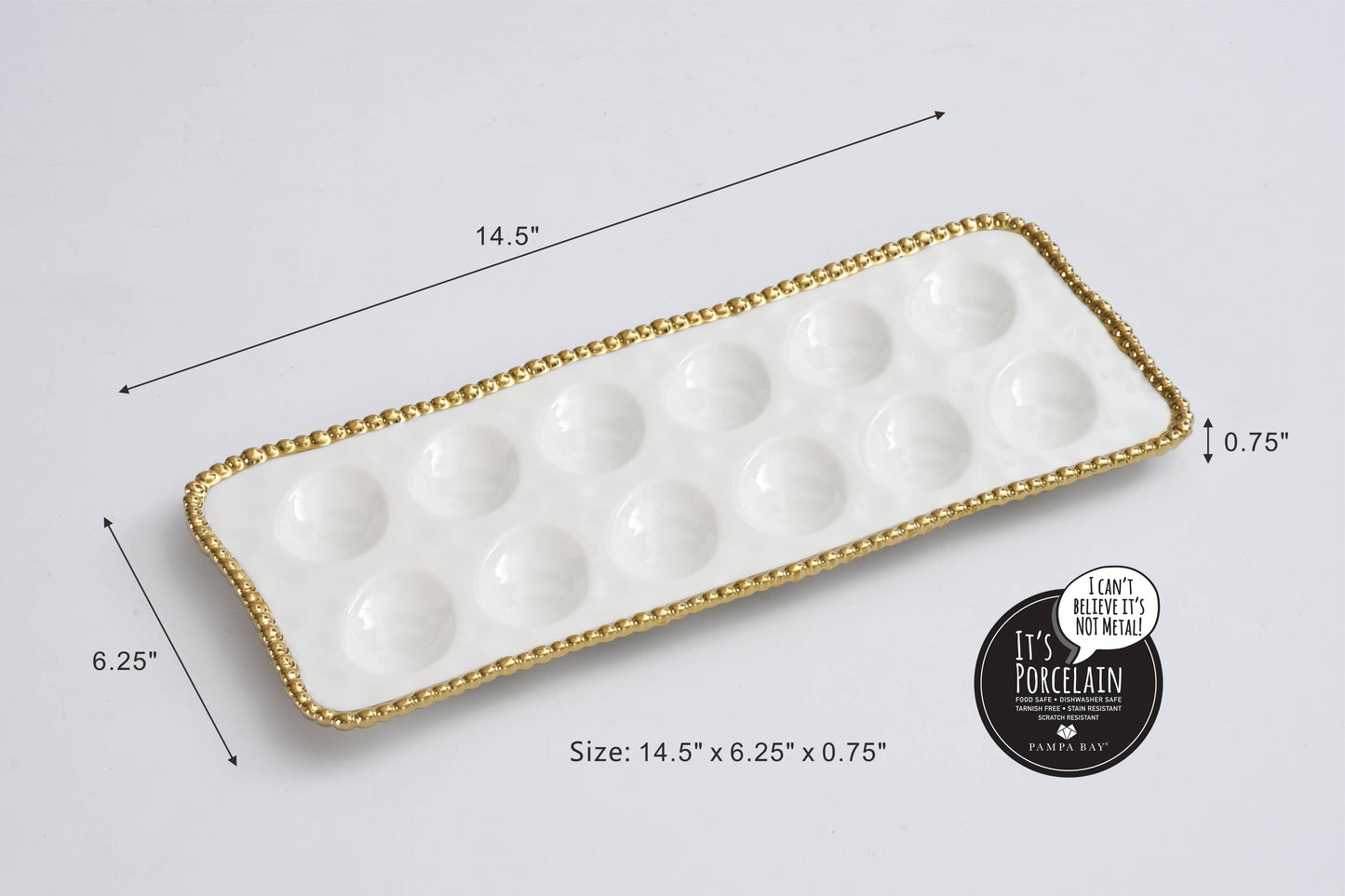 Salerno Deviled Egg Tray WG