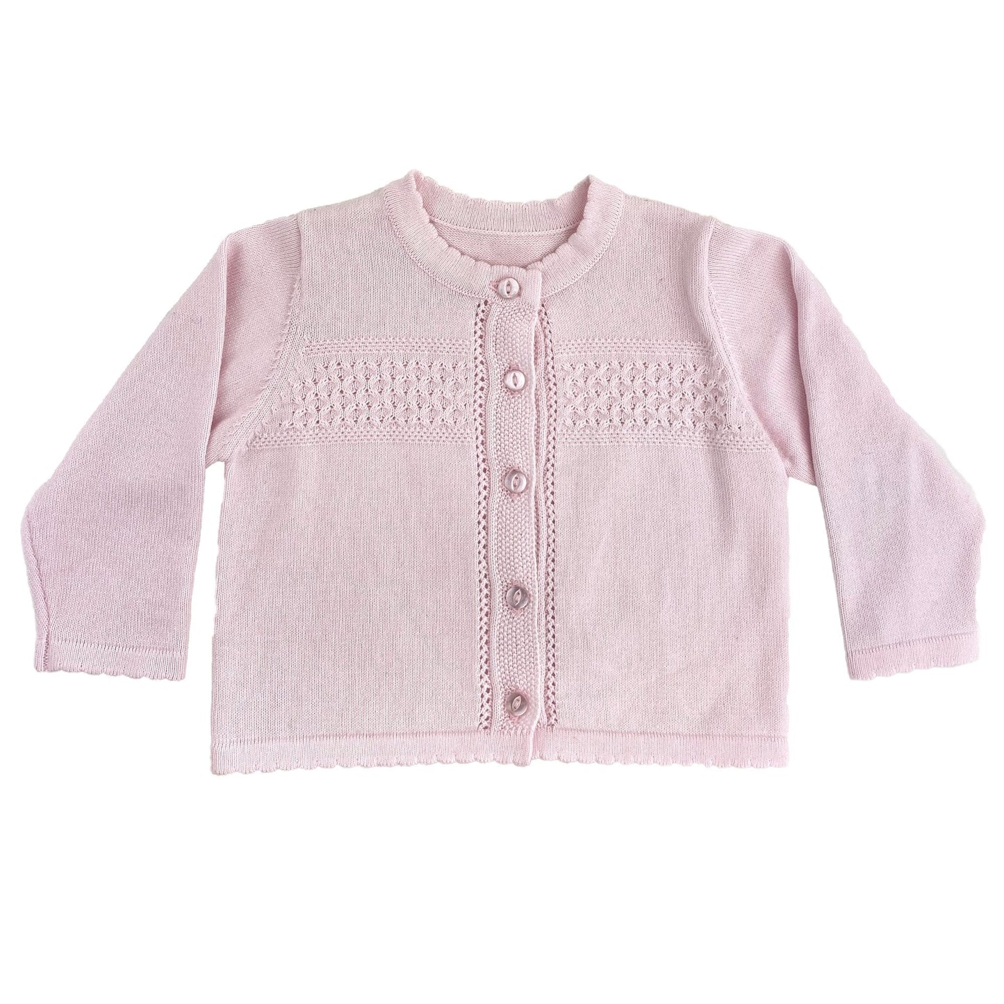 Diamond Knit Cardigan Sweater