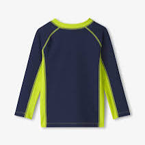 Navy Colourblock L/S Rash Guard