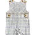 Lucas Blue Plaid Overall / Marco & LIzzy