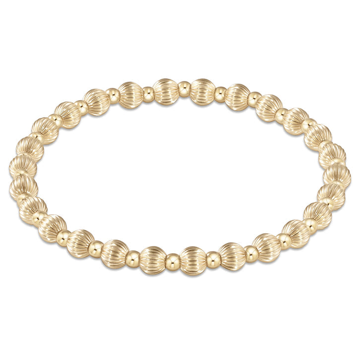 Dignity Gold Grateful Pattern 5mm Bracelet