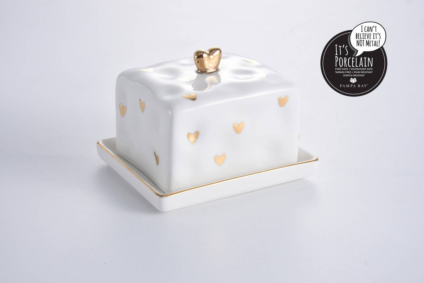 Heart Covered Butter Dish