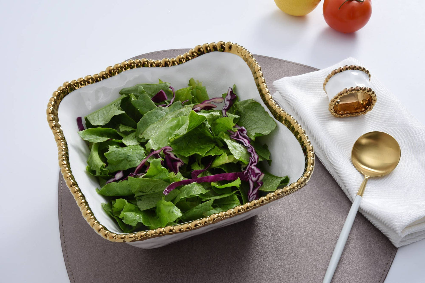 Salerno Medium Square Salad Bowl