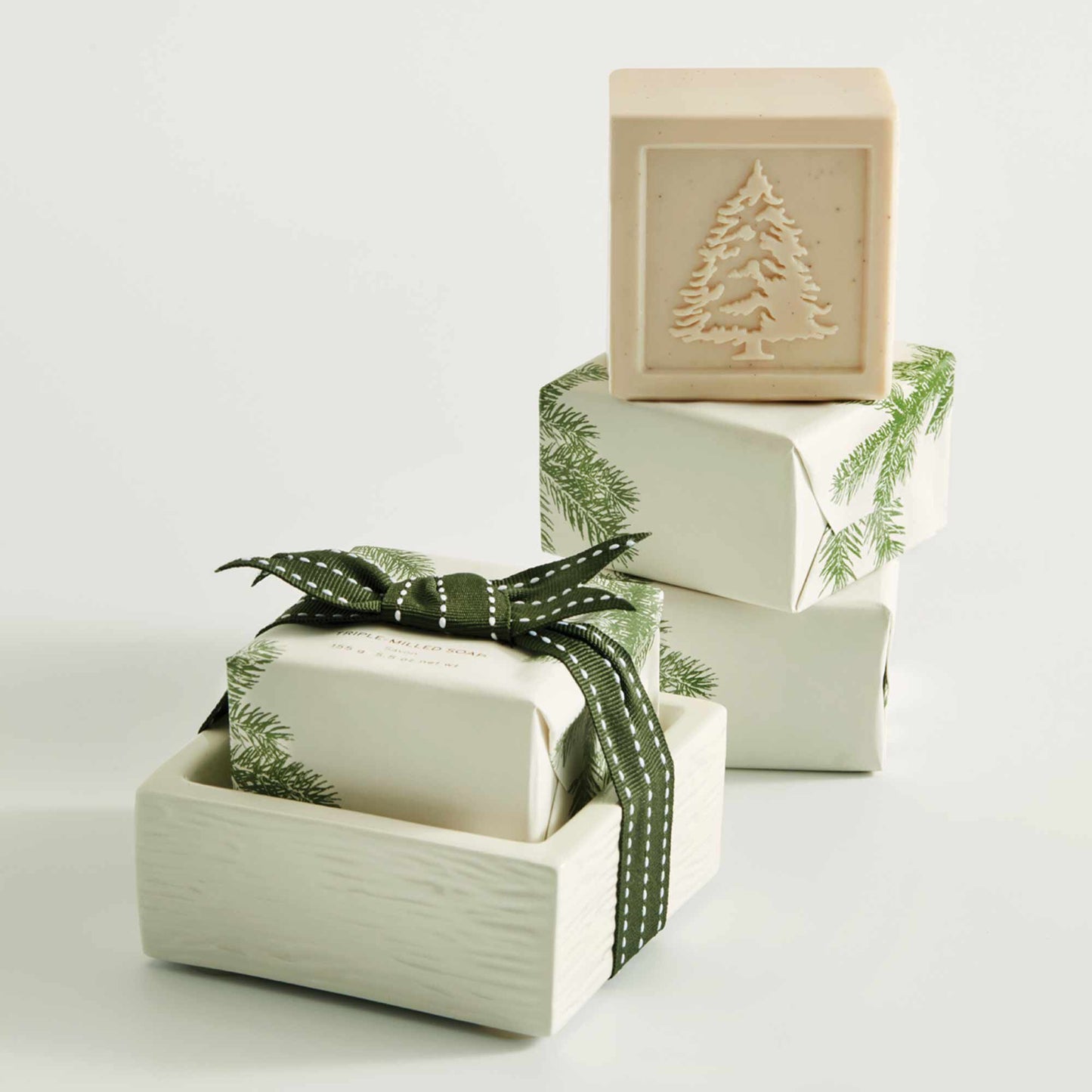Frasier Fir Bar Soap & Dish set