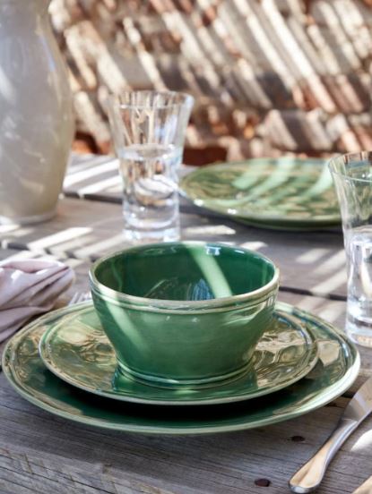 Dinner Plate Fontana Forest Green