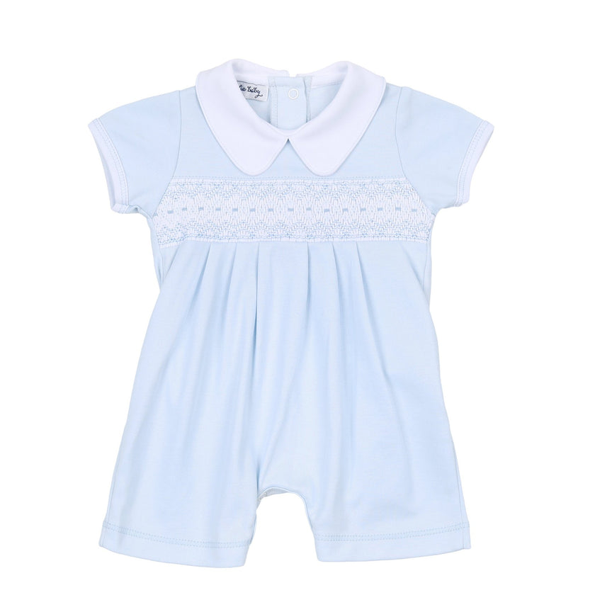 Freya and Finn Blue Smocked Short Playsuit