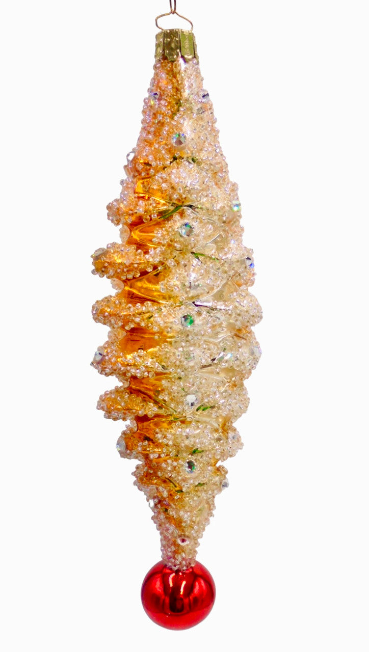 Crystal Cone Ornament