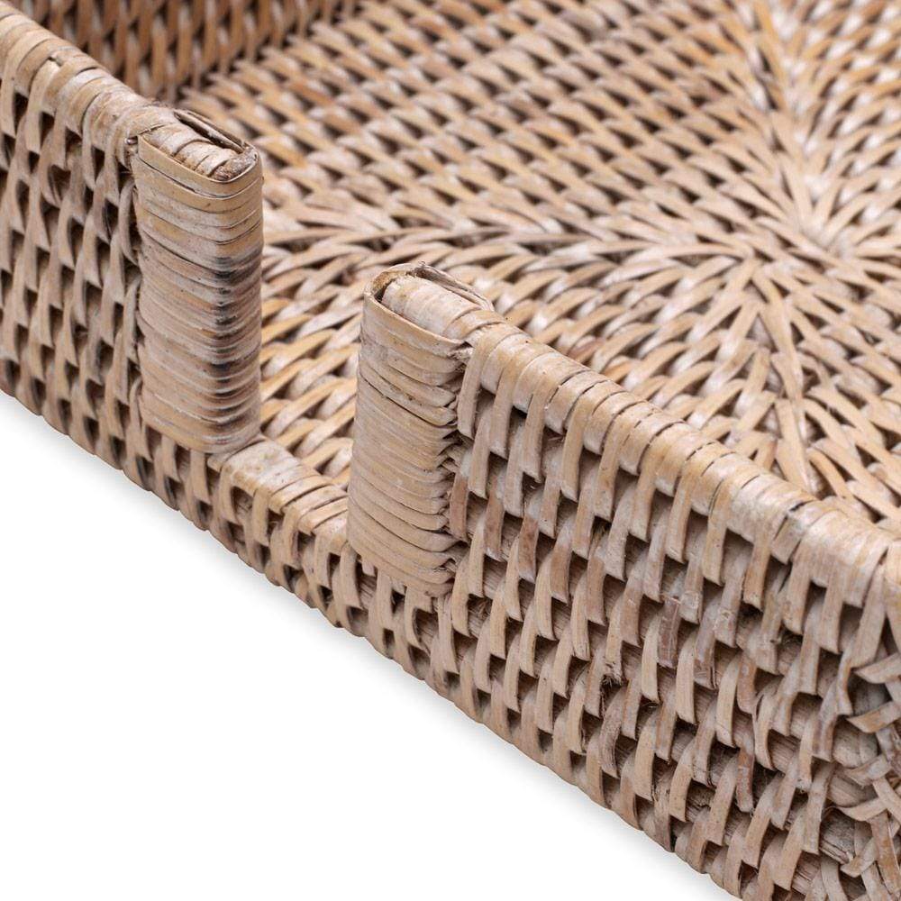 Rattan Luncheon Napkin Holder - White Natural