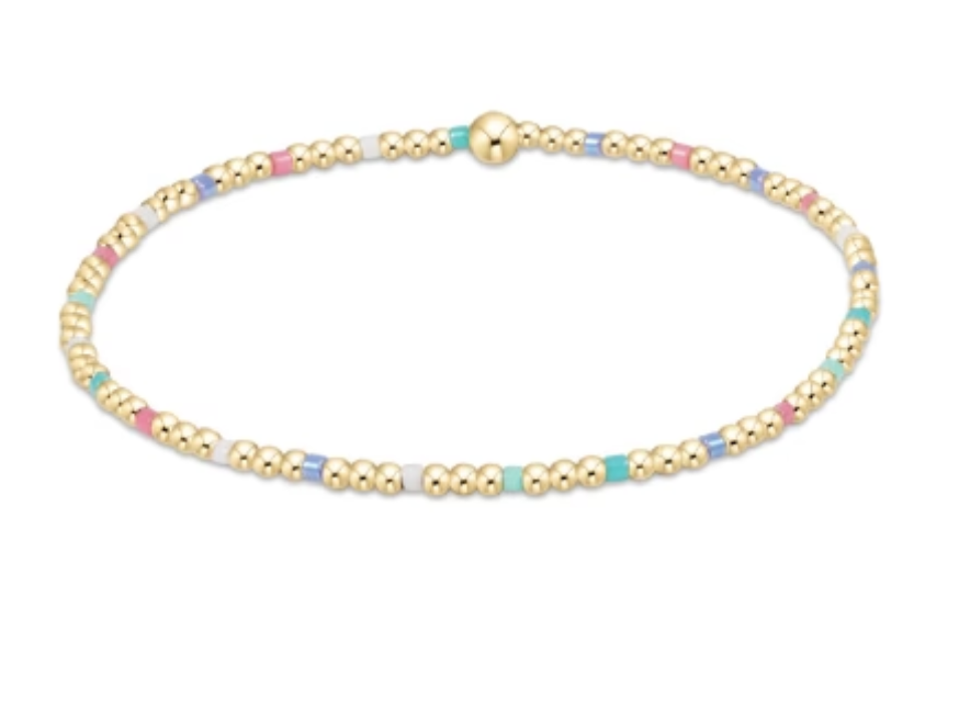 Hope Sincerity Pattern 2mm Bead Bracelet - Hot Mess 2025