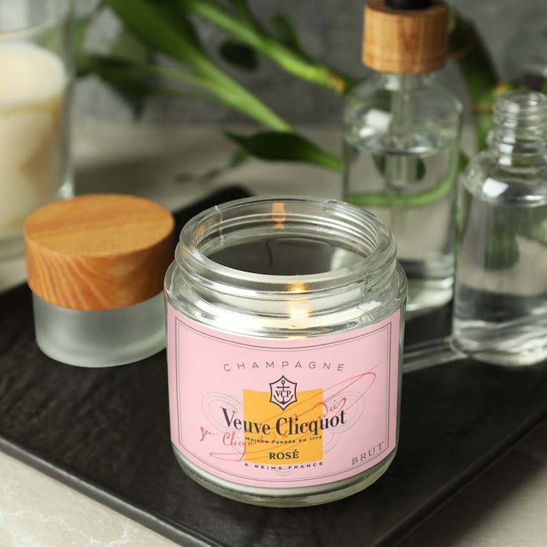 White Candle Veuve Rose Sel Del mer