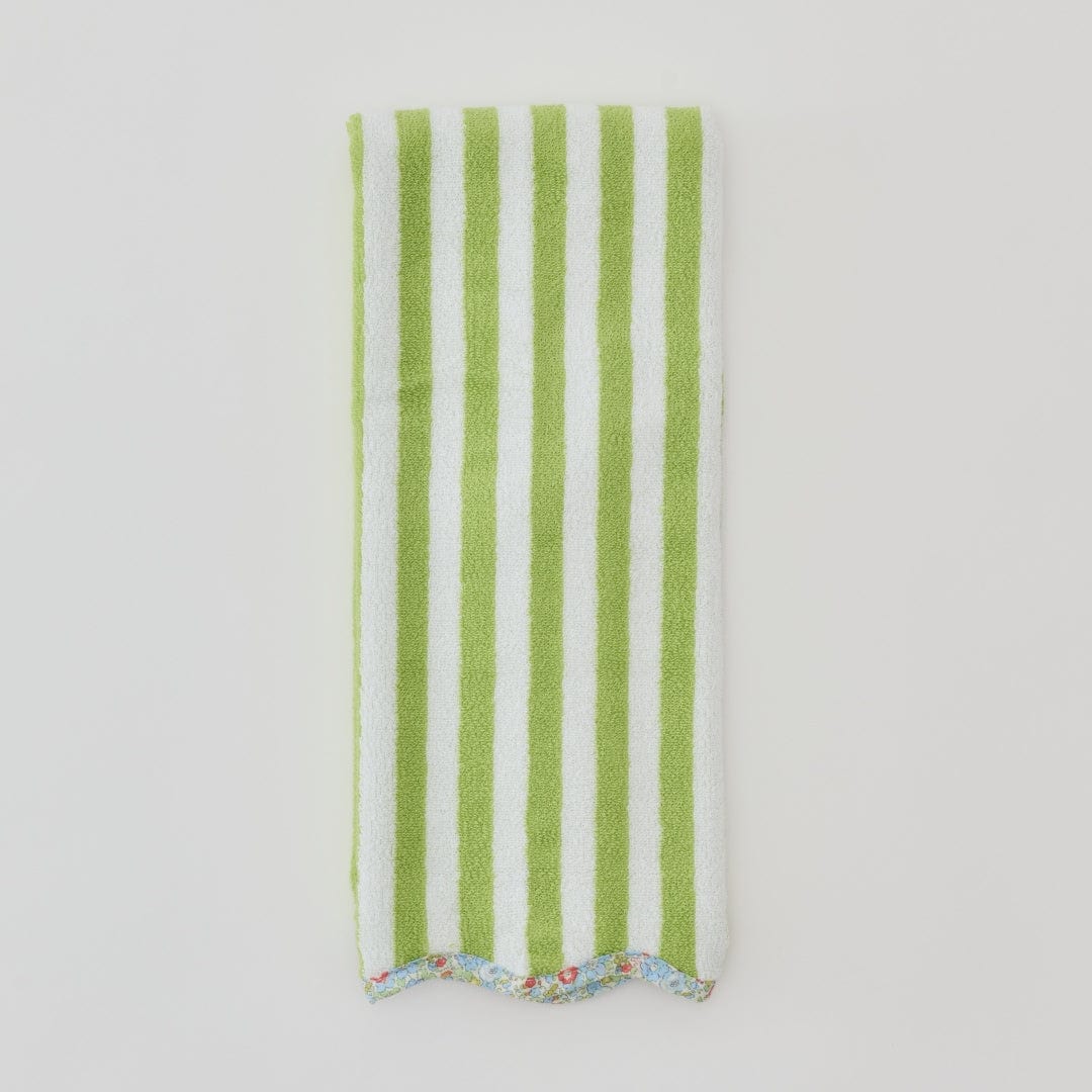 Scallop Tennis Towel - Lawn Striped Liberty