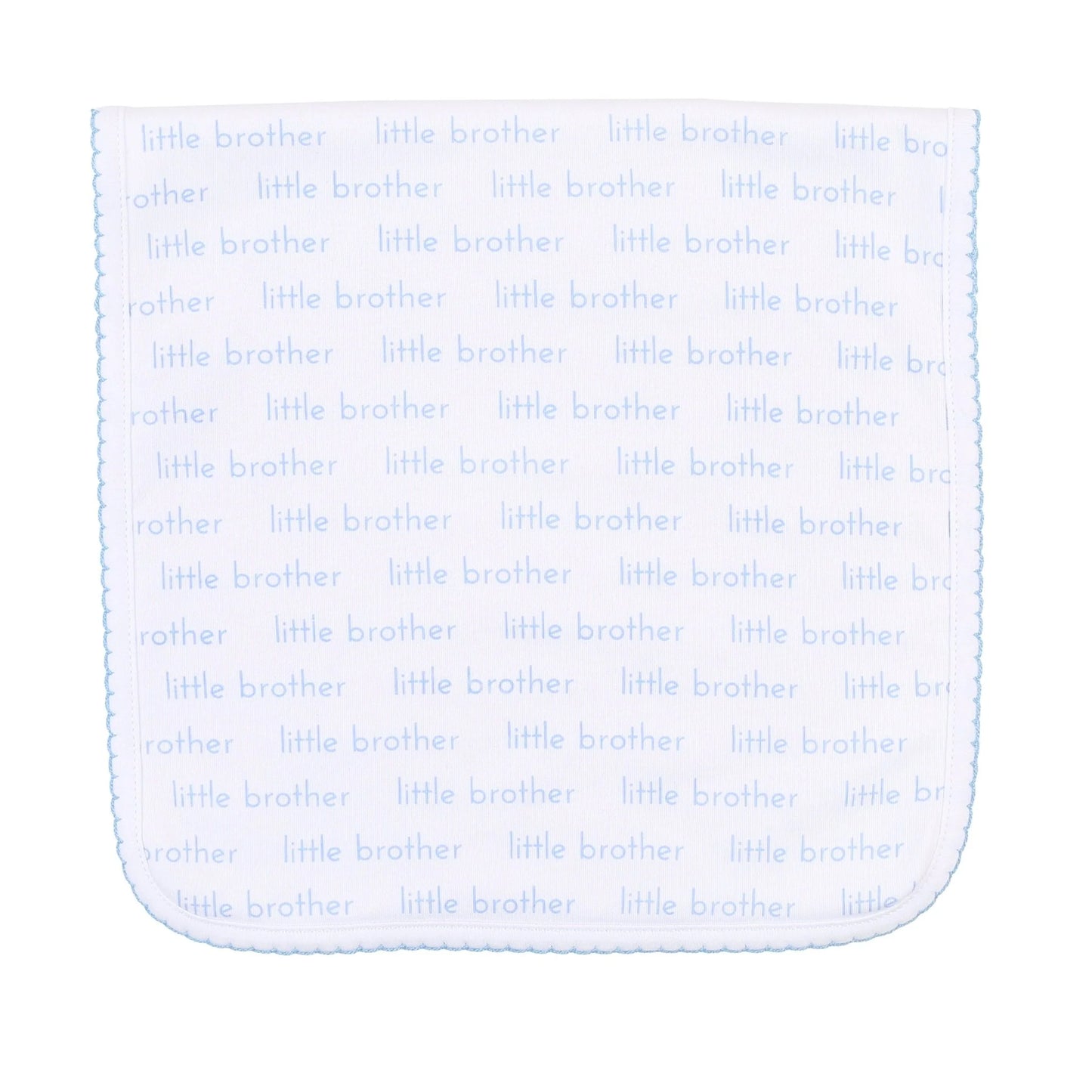Little Brother Print Burp Cloth