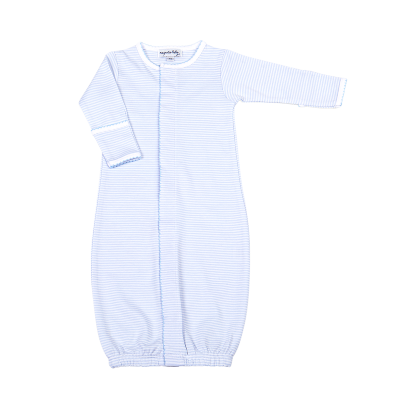 Mini Stripes Converter Gown- Blue