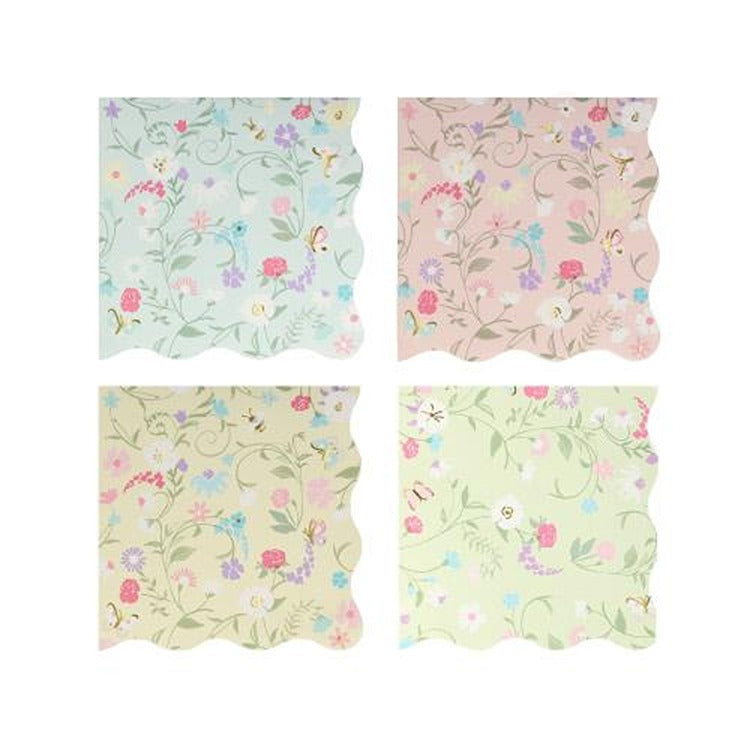 Meri Meri x Ladurée Paris Floral Small Napkins (x