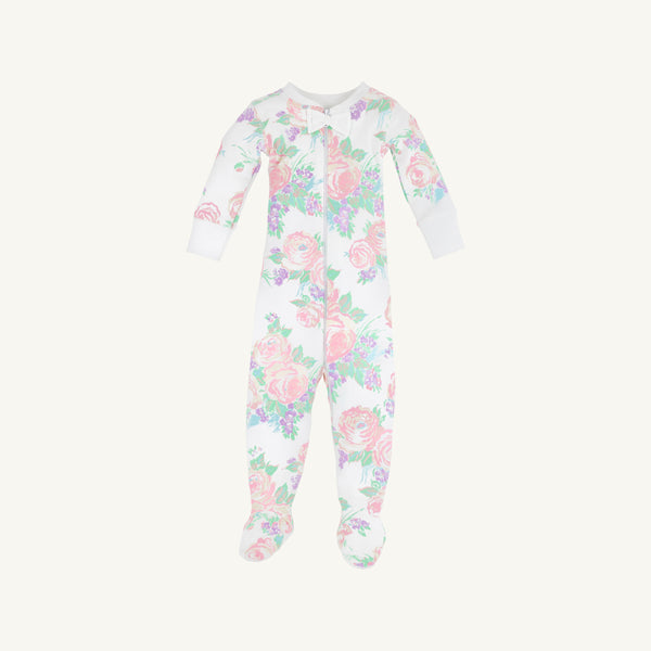 Noelle's Night Night Footie-Princess Grace Rose
