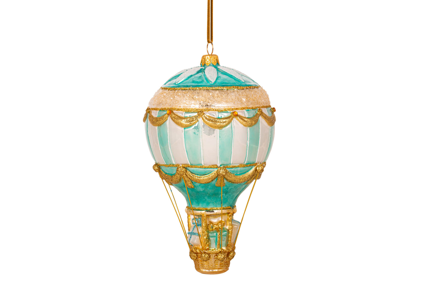 Turquoise and Gold Balloon Delivery