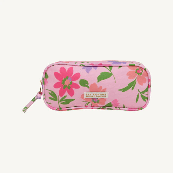 Peyton Pencil Pouch - Grand Cayman Gardens/Palm Beach Pink
