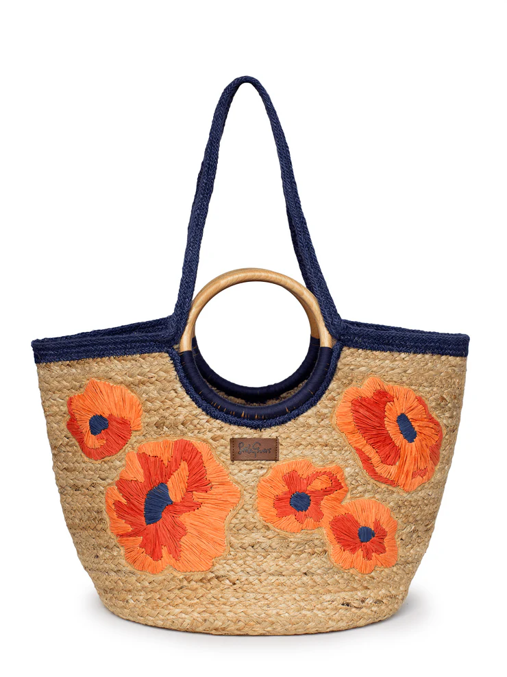 Poppy Woven Tote