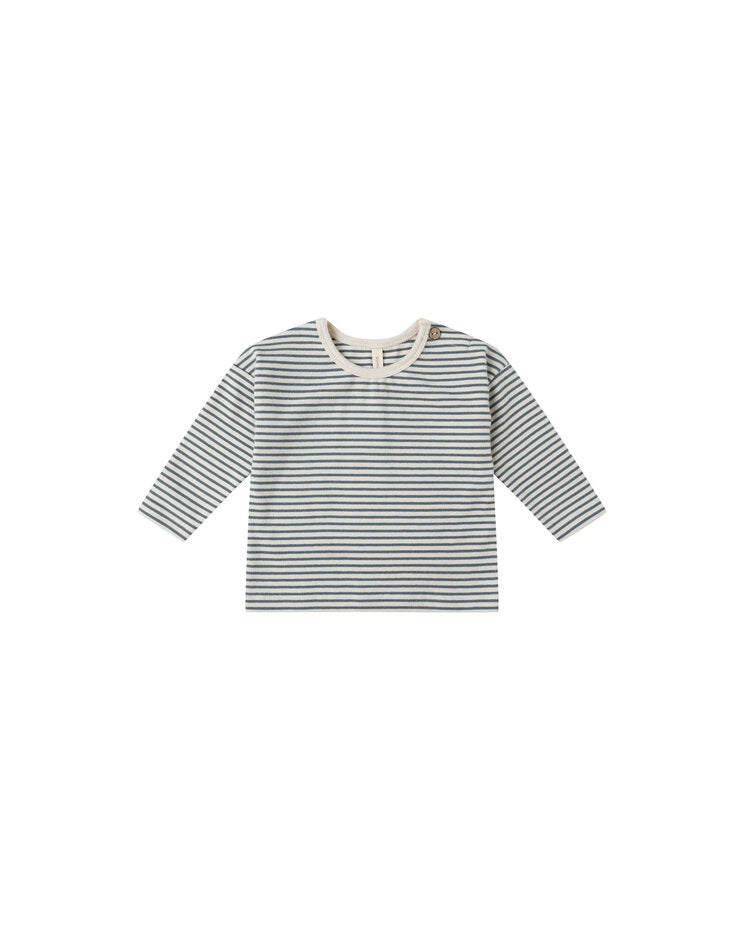 Long Sleeve Tee -Blue Stripe