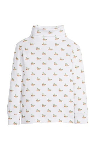 Printed Turtleneck - Mallard