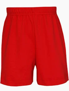 Boys Red Knit Shorts