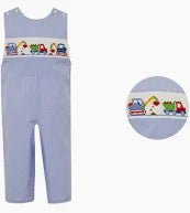 Construction Blue Gingham Longall