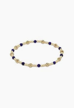 Dignity Sincerity 4mm Bead Gemstone Bracelet - Lapis